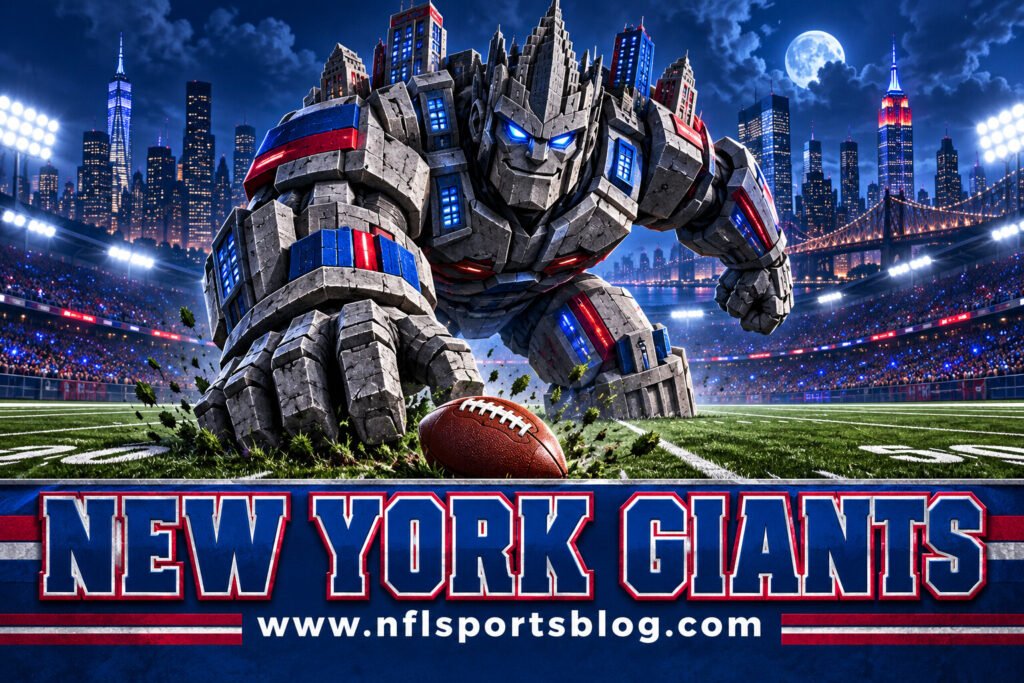 New York Giants cartoon mascot featured image for www.nflsportsblog.com