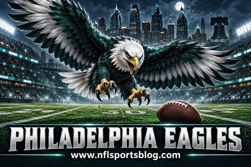 Philadelphia Eagles cartoon mascot featured image for www.nflsportsblog.com