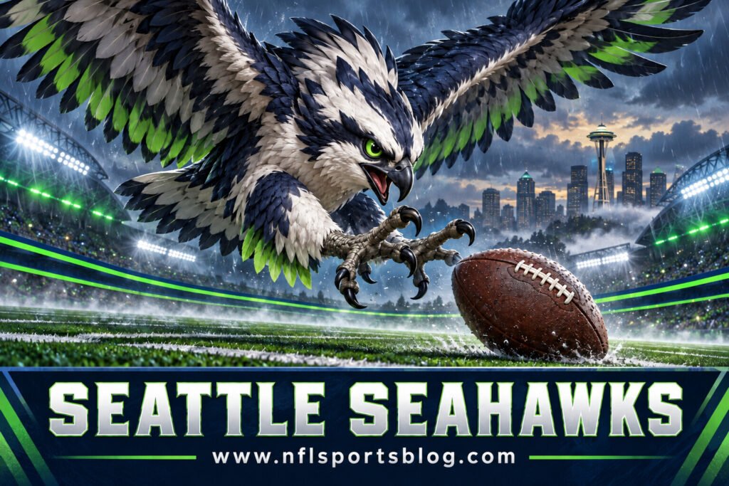 Seattle Seahawks cartoon mascot featured image for www.nflsportsblog.com