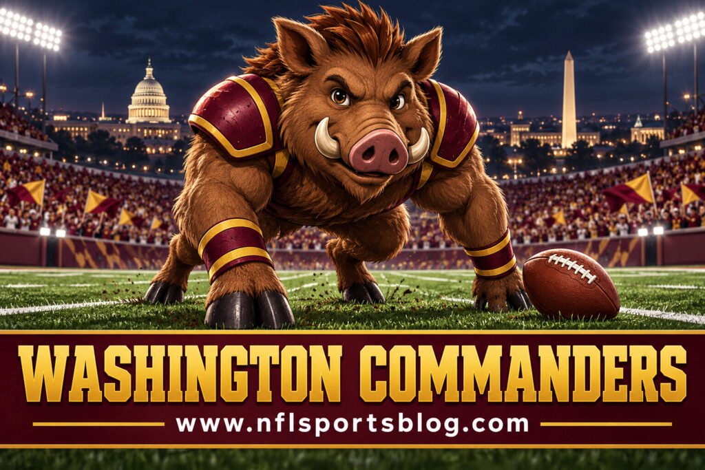 Washington Commanders cartoon mascot featured image for www.nflsportsblog.com